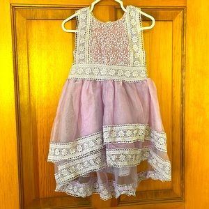 Infant lace detailed dress